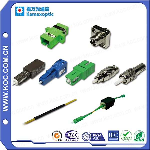 FC/APC Singlemode Fixed Plug Fiber Optical Attenuator