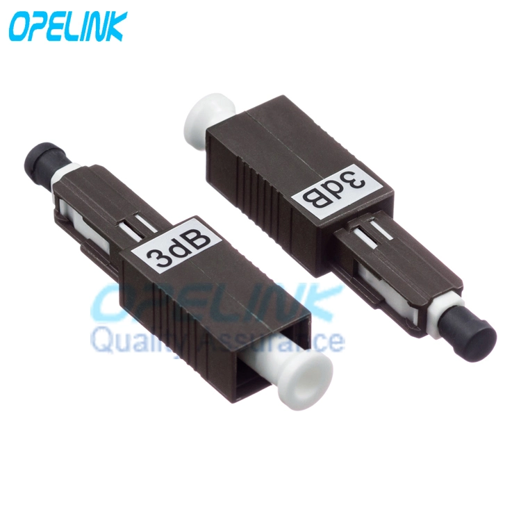 Mu/Upc Fiber Optic Fixed Attenuator, Optical Plug-Type Attenuator, Male-Female, Singlemode