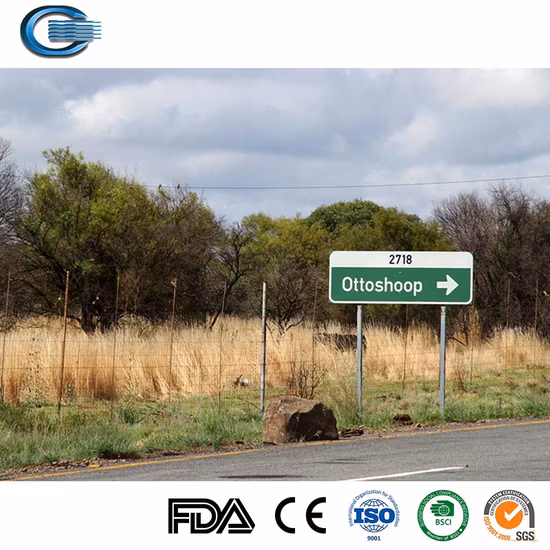 Huasheng Fiberglass Reinforced Polyester Marker Post Fiber Optic Sign Post FRP/GRP Road Sign Plate