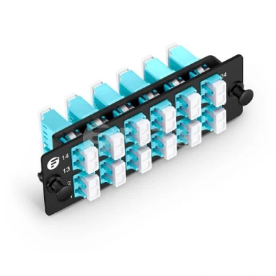 6 Port 12 Port Sc/LC/St/FC Fiber Optic Adapter Panel Loaded Connector Adapter Plate Rack Patch Panel with Adapters