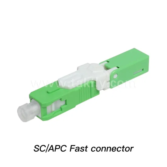 FTTH FTTX Quick SC APC Simplex Singlemode Telecom Fiber Optical Communication Cable Fast Wire Connector